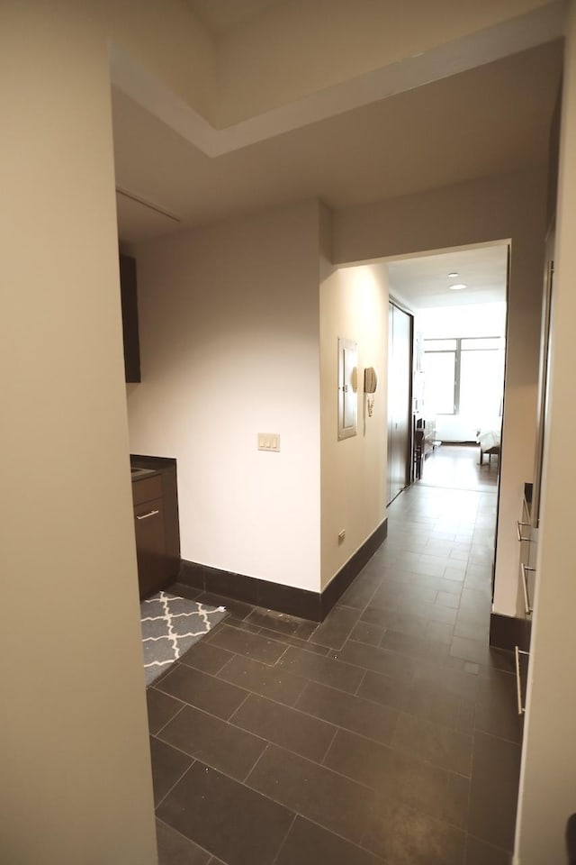 hall with baseboards