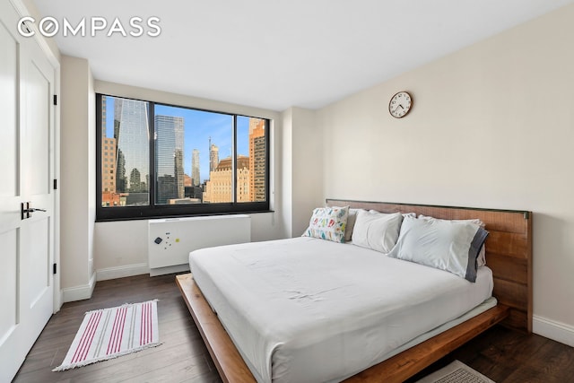 200 Rector Pl Unit 26B, New York City, NY 10280 - bedroom with wood finished floors and baseboards