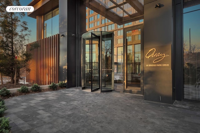 50 Bridge Park Dr Unit 20E, New York City, NY 11201 - property entrance featuring a patio