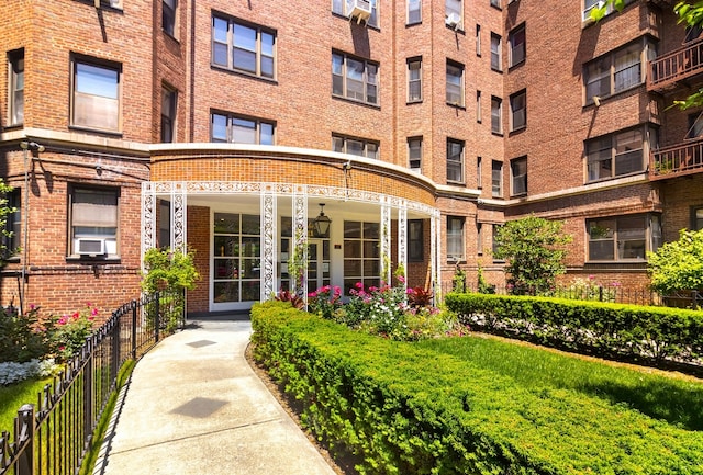 view of property with cooling unit