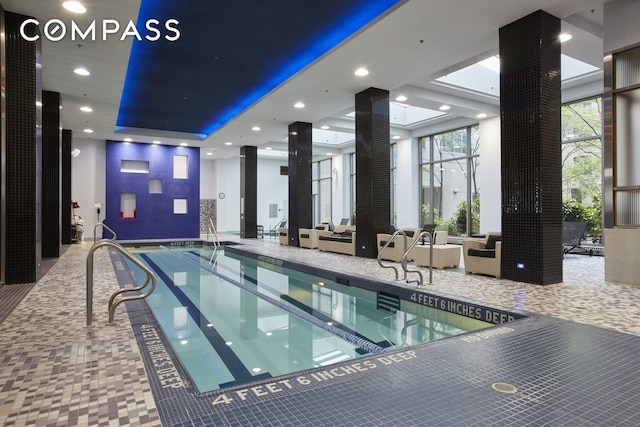 220 Riverside Blvd Unit 15C, New York City, NY 10069 - view of indoor pool