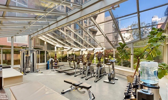 view of workout area