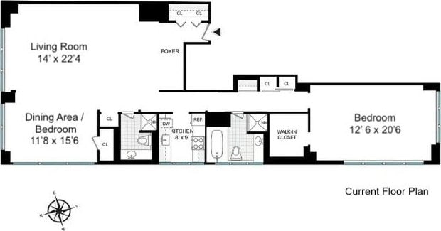 117 E 57th St Unit 35D, New York City, NY 10022 - view of home floor plan
