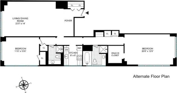 117 E 57th St Unit 35D, New York City, NY 10022 - view of home floor plan