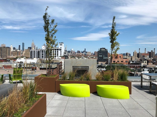 150 Rivington St Unit 5F, New York City, NY 10002 - view of patio / terrace with a skyline view