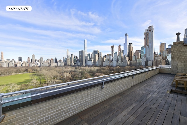 2 W 67th St Unit 3G, New York City, NY 10023 - deck featuring a view of city