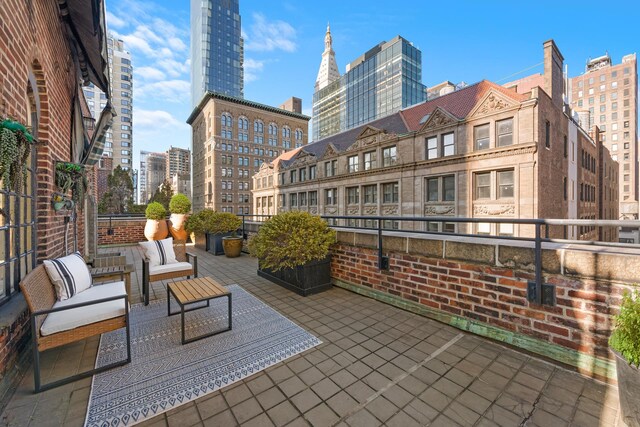 view of patio featuring outdoor lounge area