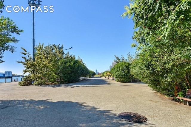 view of road featuring street lighting