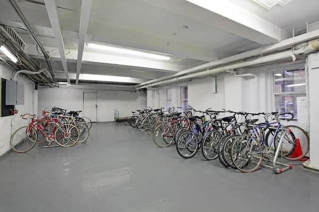 garage featuring bike storage