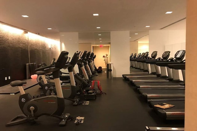 view of exercise room