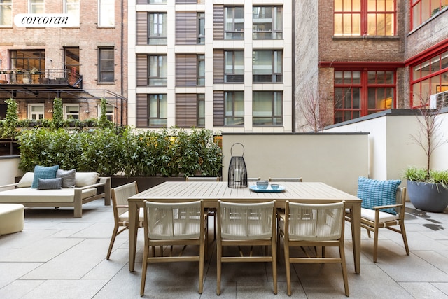 view of patio / terrace featuring outdoor dining area