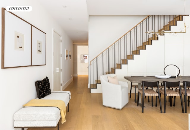 interior space featuring wood-type flooring