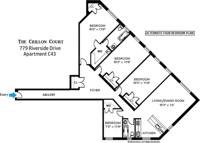 779 Riverside Dr Unit C43, New York City, NY 10032 - property floor plan