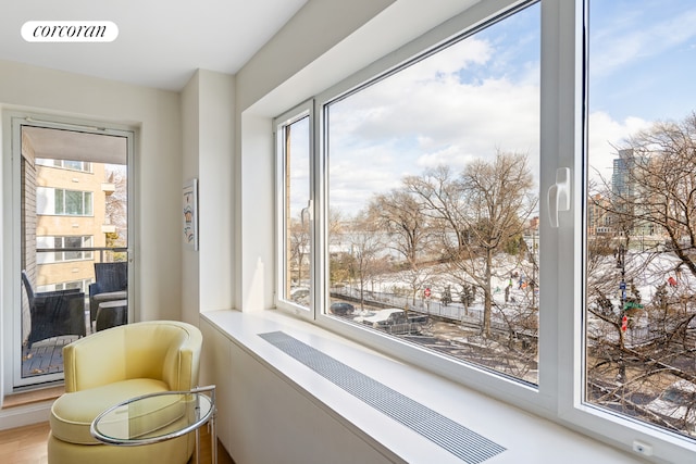 interior space featuring a wealth of natural light