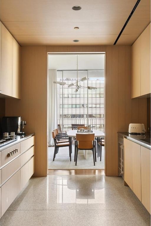 kitchen with cream cabinets