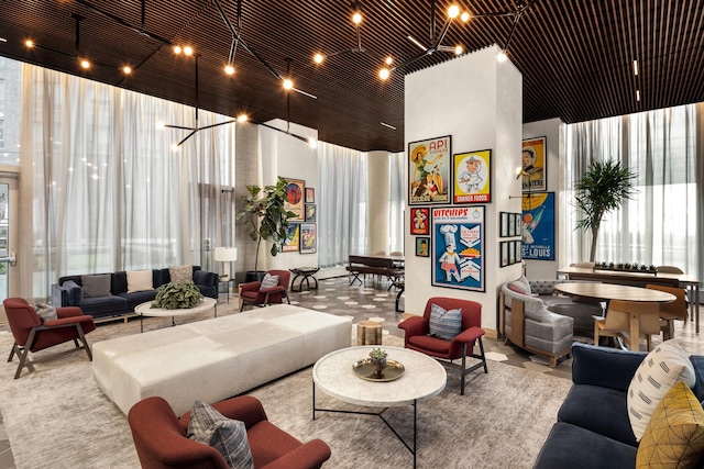 252 S St Unit 66B, New York City, NY 10002 - building lobby with a towering ceiling