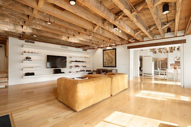 28 Laight St Unit 6Ab, New York City, NY 10013 - living room featuring light wood-type flooring