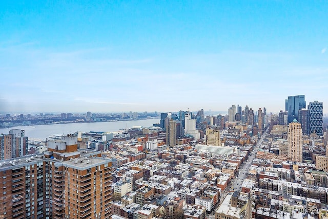 view of city featuring a water view