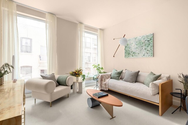215 W 28th St Unit 2C, New York City, NY 10001 - view of carpeted living area