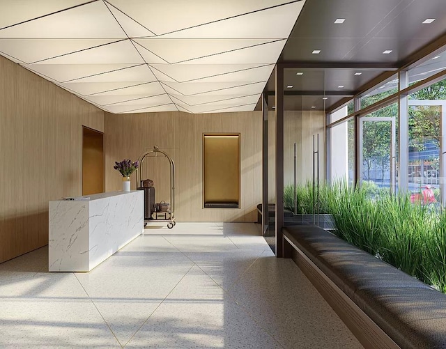 view of reception area