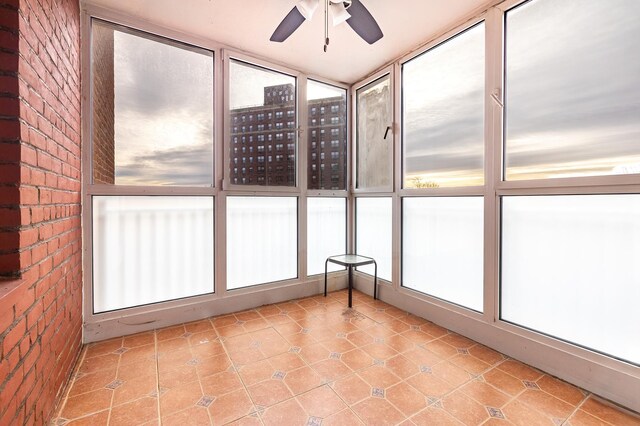 3725 Henry Hudson Pkwy W Unit 6-D, New York City, NY 10463 - unfurnished sunroom with ceiling fan