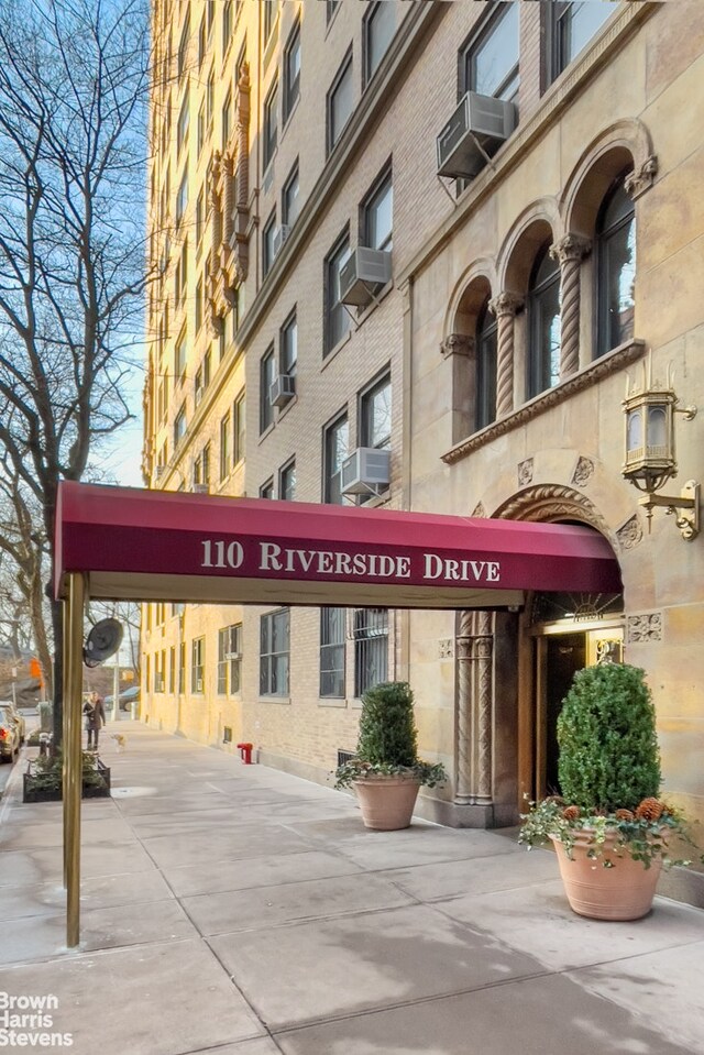 110 Riverside Dr Unit 15A, New York City, NY 10024 - view of building exterior featuring cooling unit