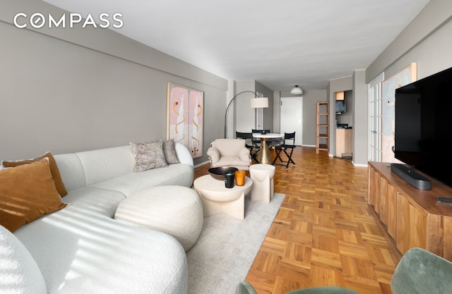 420 E 64th St Unit E3A, New York City, NY 10065 - living room with baseboards