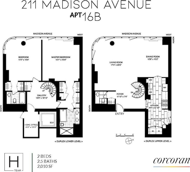 211 Madison Ave Unit 16B, New York City, NY 10016 - home floor plan
