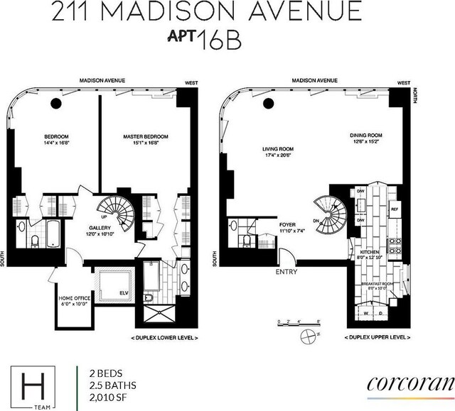 211 Madison Ave Unit 16B, New York City, NY 10016 - view of floor plan / room layout