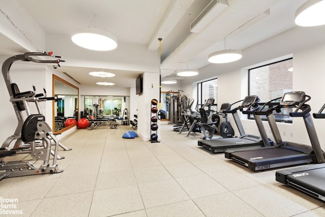 view of exercise room