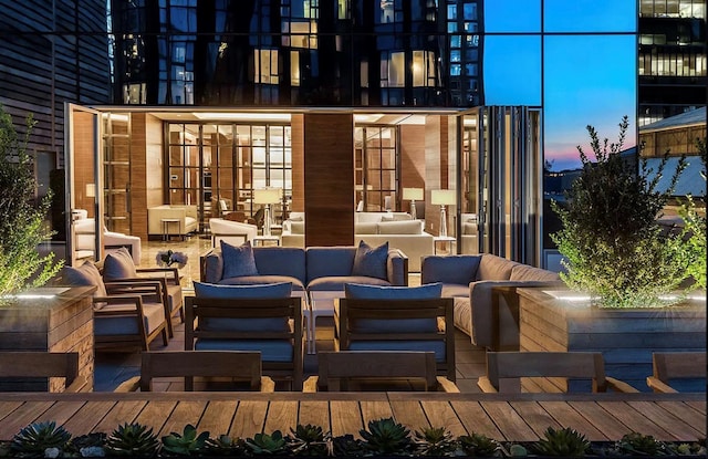 1 W End Ave Unit 24D, New York City, NY 10023 - deck featuring outdoor lounge area