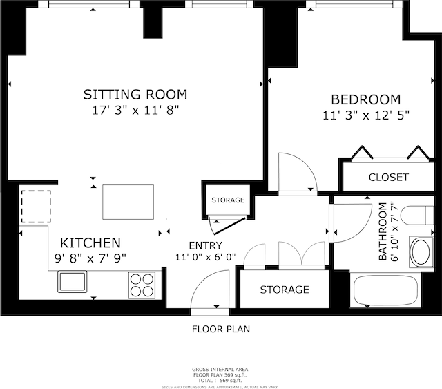 171 W 131st St Unit 620, New York City, NY 10027 - view of property floor plan