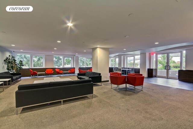 playroom featuring carpet floors