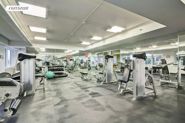 view of exercise room