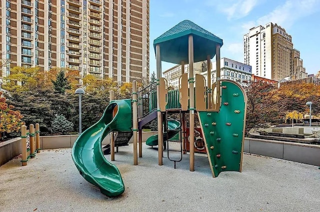 view of jungle gym