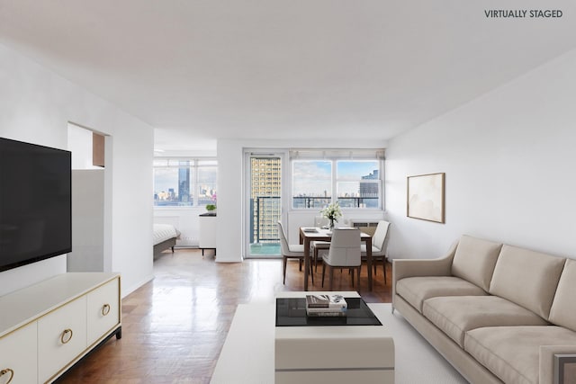 living room featuring wood finished floors