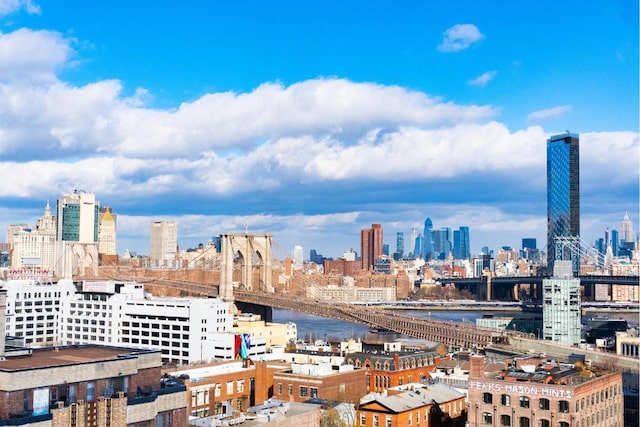 city view featuring a water view