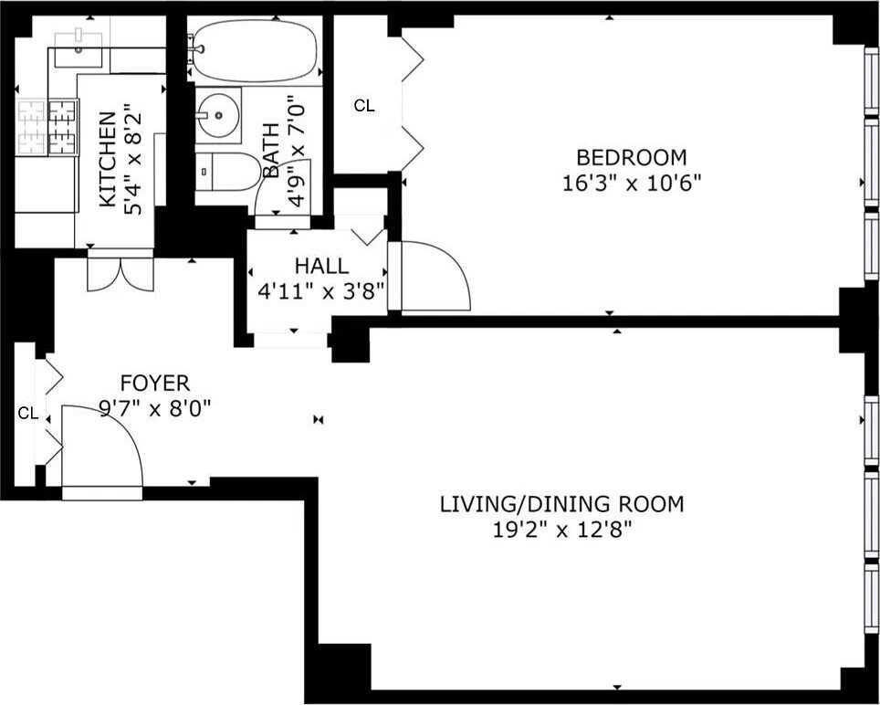 446 E 86th St Unit 2B, New York City, NY 10028 - home floor plan