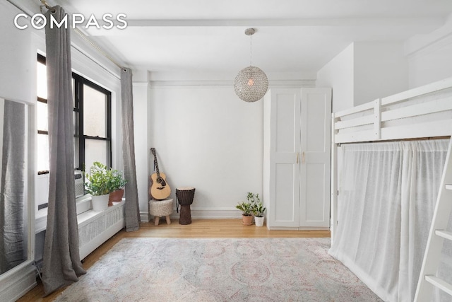 foyer with light wood-type flooring