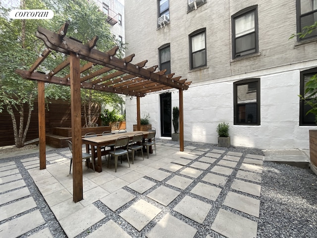 view of patio / terrace with a pergola