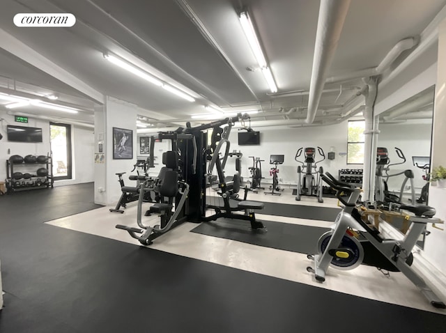 view of workout area