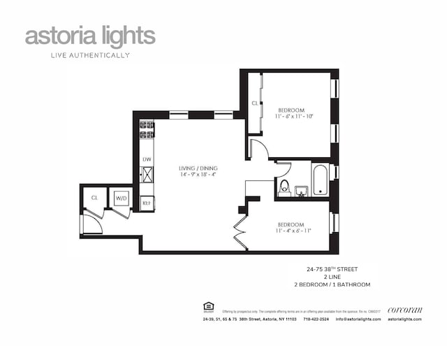 24-75 38th St Unit C2, New York City, NY 11103 - floor plan / room layout
