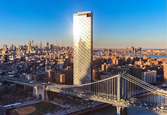 250 S St S Unit 27M, New York City, NY 10002 - view of city skyline with a notable bridge and a large body of water