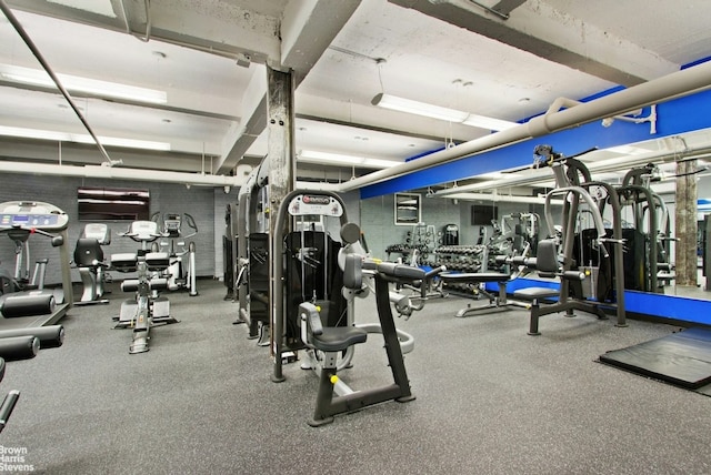 view of exercise room