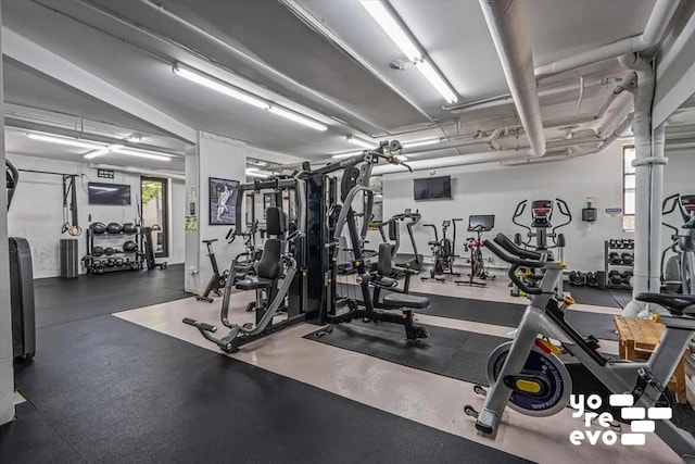 view of exercise room