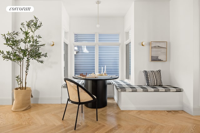 dining area with baseboards