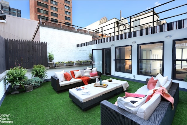 view of patio / terrace featuring outdoor lounge area