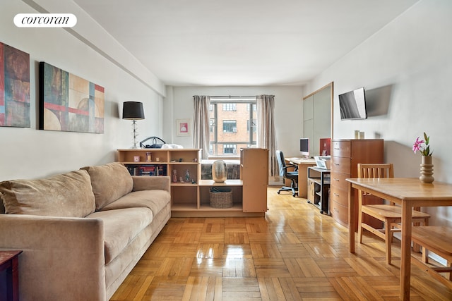 living room with visible vents