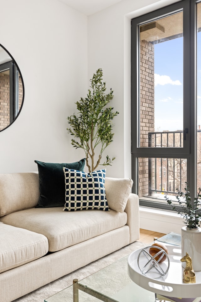 living room featuring wood finished floors