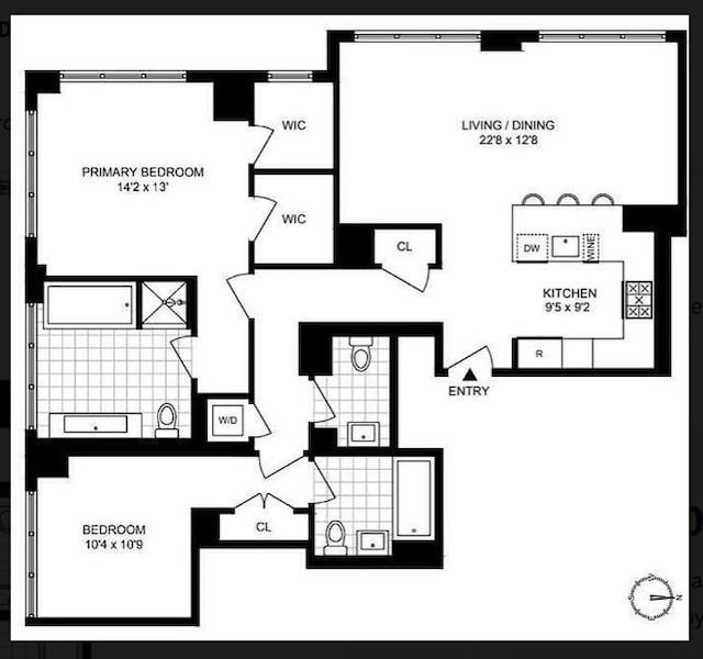 959 1st Ave Unit 15D, New York City, NY 10022 - home floor plan